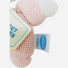 Eden Baby Bunny Vintage Rattle Plush Thermal Waffle Weave Pink Sweet Shakes