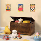 Wooden Chest Trunk Bedroom Large Box Blanket Books Shoes Toys Storage  Brown