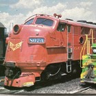 Vtg 70s Gulf Mobile Ohio Railroad  2306 Train 9x6 Photo Railscene Postcards 402