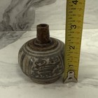 Antique Thai Sawankhalok Small Vase 14th-16th Century Hand Painted