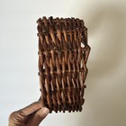 Heart Wicker Wall Basket Rustic Boho Farmhouse Cottagecore Decor
