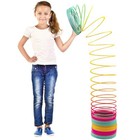 Giant Rainbow Coil Spring Toy For Kids  Large 6  Plastic Slinky