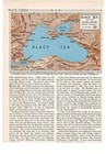 Black Sea Region Europe   asia Small Vintage Map 1922   1948 Print