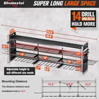 49 8  W Large Power Tool Organizer Wall Mount  Heavy Duty Tool Organizer With 14