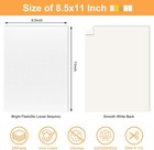 28-sheet Glitter Cardstock 8 5x11  250gsm White Glitter Paper For Scrapbookin   