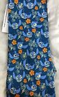 Disney Parks Stitch Faces Flowers Hawaiian Blue Silk Tie Dress Wdw Lilo - New
