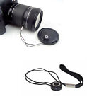 2x 55mm Side Pinch Front Lens Cap cap Holder F Canon Nikon Sony Pentax Dslr slr 