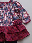 Nwt Baby Dress   Leggings  Set Navy Floral 3 Season Fabric By Fore N Birdie
