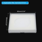 2pcs 67mm Lens Filter Case Camera Portable Water Resistant Dustproof Plastic