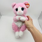 Ty Beanie Buddy  beanie Bellies  - Lillibelle The Pink Cat  medium - 12 Inch 