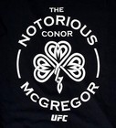 Ufc Conor Mcgregor Reebok Notorious T-shirt Black Men s Medium Nwt Shamrock