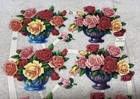 Vintage Floral Die Cut Scrap Sheet Mpl Mlp  819 England - L9
