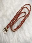 Bag Chain Strap Replacement Crossbody Handbag Purse Diy 48    Gold Red Leather