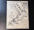 1943 Cincinnati Wwii Ww2 Usa Italy Italian War Morale Newspaper Cartoon