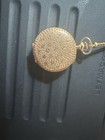 Elgin 14k Yellow Gold 14k Gol Hunter Pocket Watch 15j Roman Dial Chain Manual