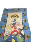 Vintage 1992 Mighty Morphin Power Rangers Comforter Blanket Queen 85x60 Vtg