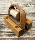 Vtg Antique Wooden Sewing Weaving Loom Thread Ribbon Lace Shuttle Bobbin