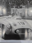 1955 Mercedes Slr W  Juan Manuel Fangio At The 24 Hours At La Mans 24x32 Poster