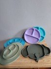 5 Silicone Baby Toddler Suction Placemat Plate  Non Slip Plate  1 Ezpz Plate 