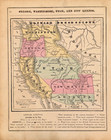1861 Western Territories - United States Map Original  Colton   Fitch