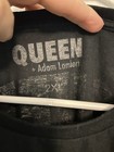 Queen   Adam Lambert Black Tour Dates Concert T-shirt  Size 2xl