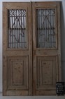 Vintage Double French Metal Glass Door L202 5