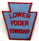 Vintage Lower Yoder Township Pennsylvania Police Jacket Patch First Responder