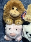 Nos Vintage 1994 Lot Of 6 Animals Puffkins Plush Collection Swibco Nwt Handmade
