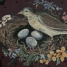 Vintage Bird Nest 3 Eggs Metal Oval Tin Box Container 6 5    Cottagecore