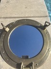 Antique Vintage Round Brass Ship Porthole Window W  Mirror  Insert 