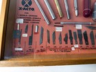 X-acto 1960s Store Display Case Knife Blade Set Wood Box Hobby Shop California
