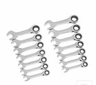 Gearwrench 85206 14pc Sae   Metric Stubby Combination Ratcheting Wrench Set