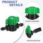 20-pack 1 4 Inch Plastic Drip Irrigation Valves For Drip Tubing  green 