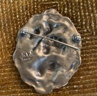 Vintage Art Novo victorian Sterling Silver Roach Woman With Large Hat 