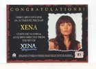 Xena Seasons 4 And 5 Lucy Lawless As Xena Costume Card R1
