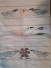 Vintage Wool Handwoven Wall Hanging Birds Rug 28x20
