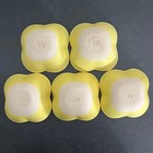 Yoshizawa Kiln Flower-shaped Small Bowls Set Of 5 Yellow Ceramic Vintage