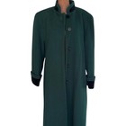 Larry-levine Women s Green Wool Coat