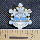 Banff Lake Louise Norquay Sunshine Canada White Snowflake Ski Lapel Pin