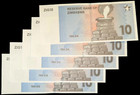10 X 10 Zimbabwe Gold Money New Zig10 2024 Currency Unc Zwg    Active Authentic