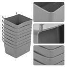 8 Pieces Pegboard Bins Kit Pegboard Parts Storage Pegboard Accessories6503