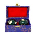 Vintage Chinese Meditation Exercise Balls Oriental Baoding Stress Relief Chime