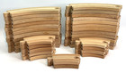 Brio Wooden Train Set Lot - 66 Pieces - Brio And Compatible Tracks  Bridge  Cars