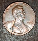 1983 No Mint Mark Lincoln Penny Off Center Broad Strike Struck 