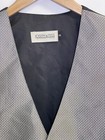 Joseph   Feiss Men s Size S Grey Suit Vest Fullback Mason Wedding Formal