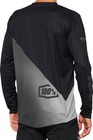 100  Men s R-core X Long Sleeve Jersey Black grey Medium 40000-00001
