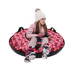 90cm 100cm Snow Tube Snow Sled Inflatable Sled Lightweight Red Heavy Duty