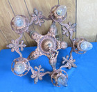 Antique Art Deco Nouveau  Cast Ceiling Fixture 5 Light  Chandelier