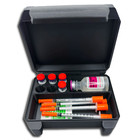 6  3ml Vial Storage Case For Peptide  Insulin  Trt   Bac Water   Syringe Slot