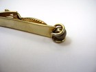 Vintage Gold Tone Tie Bar Clip Caged Rolling Ball Mcm Retro Men s Formal